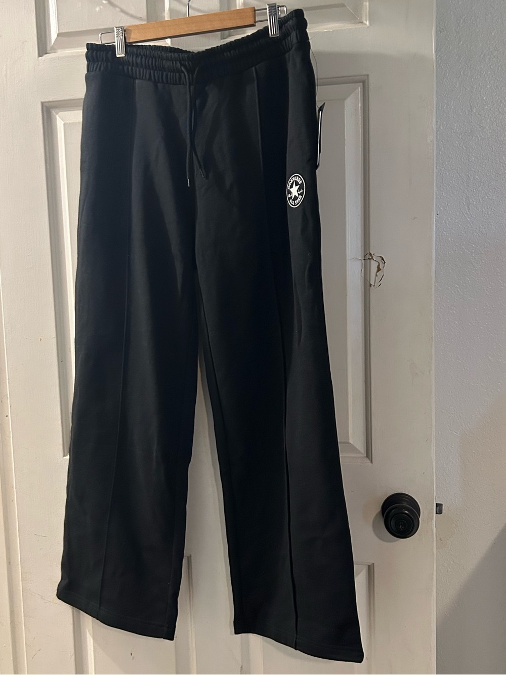 Converse Black Men’s Jogger Pants with Logo